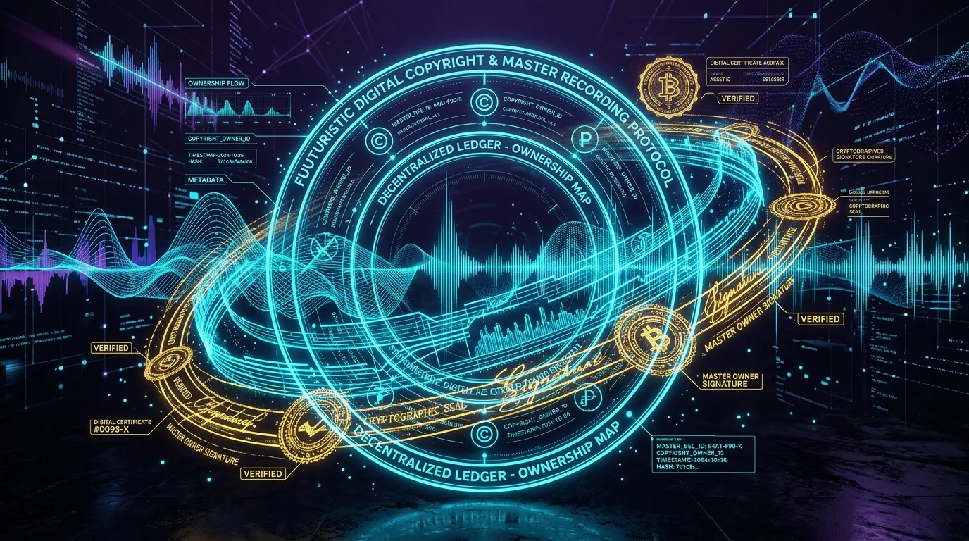 Cryptographic ownership map and royalty protocol visualization